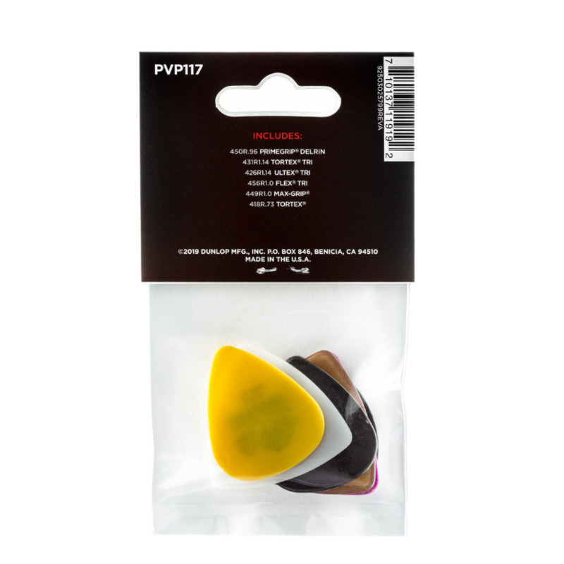 Медіатори Dunlop PVP117 Bass Variety Pack (6 шт.)
