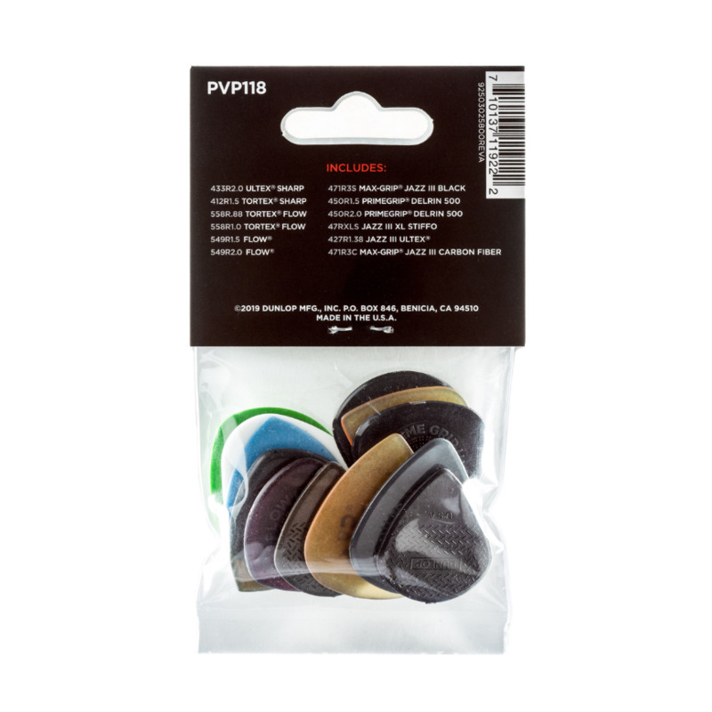 Медиаторы Dunlop PVP118 Shred Variety Pack (12 шт.) (12 шт.)