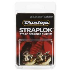 Стреплоки для ремня Dunlop SLS1032BR Strap Retainers Dual Design - Brass