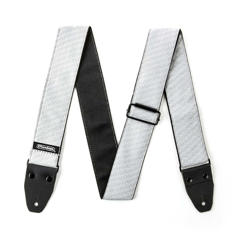 Ремінь для гітари DUNLOP D6712 JACQUARD CUBE HATCH LIGHT GREY STRAP