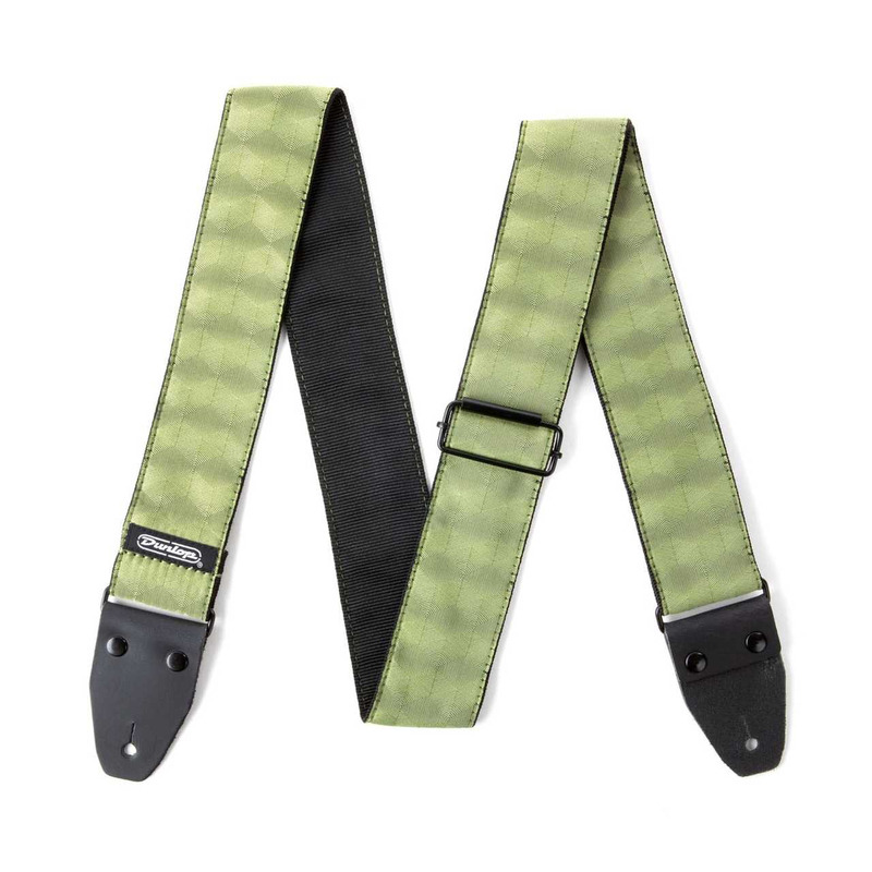 Ремень для гитары DUNLOP D6710 JACQUARD HEXAGON ECHO OLIVE STRAP