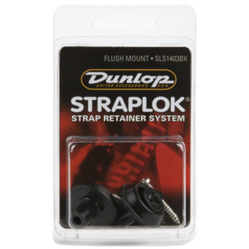 Стреплоки для ременя DUNLOP SLS1403BK STRAPLOK STRAP RETAINERS FLUSH MOUNT - BLACK OXIDE