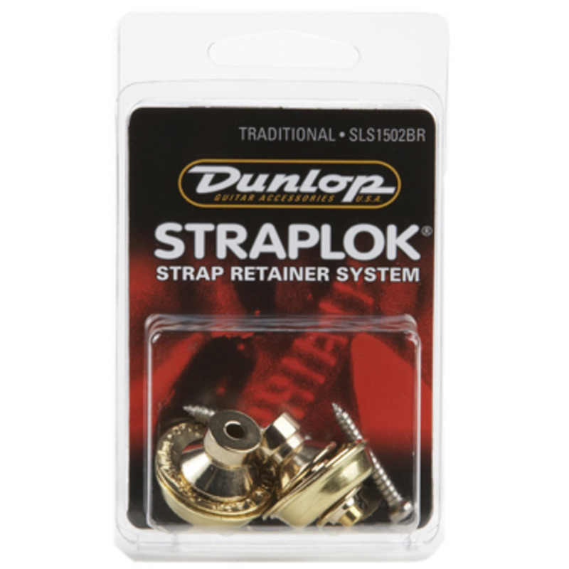 Стреплоки для ремня DUNLOP SLS1502BR STRAPLOK STRAP RETAINERS TRADITIONAL - BRASS