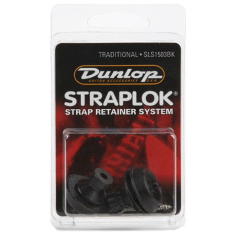 Стреплоки для ремня DUNLOP SLS1503BK STRAPLOK STRAP RETAINERS TRADITIONAL - BLACK OXIDE