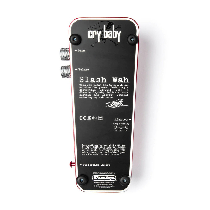 Педаль эффектов DUNLOP SLASH CRY BABY WAH