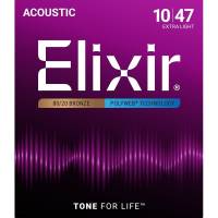 Струны для акустической гитары Elixir 11000 Polyweb 80/20 Bronze Extra Light 10/47