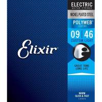 Струны для электрогитары Elixir 12025 Polyweb Nickel Plated Steel Custom Light 9/46