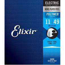 Струны для электрогитары Elixir 12100 Polyweb Nickel Plated Steel Medium 11/49