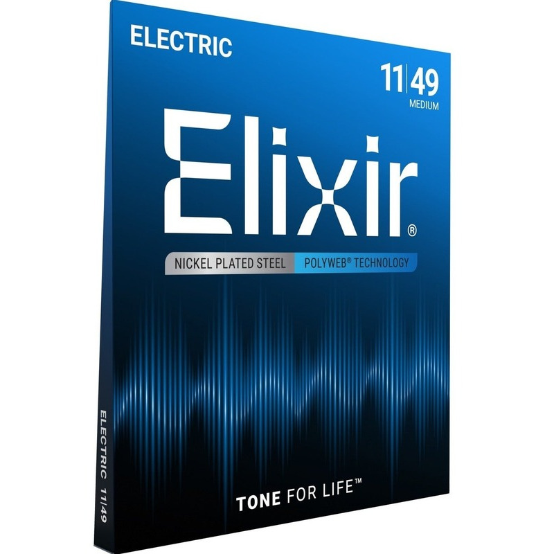 Струни для електрогітари Elixir 12100 Polyweb Nickel Plated Steel Medium 11/49