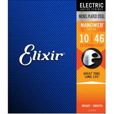 Струны для электрогитары Elixir 12450 Nanoweb Nickel Plated Steel 12-String Light 10/46