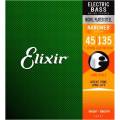 Струны для бас-гитары Elixir 14207 Nanoweb Coated Nickel Plated Steel Light/Medium 5-String 45/135