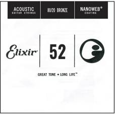 Струна Elixir 15152 Nanoweb 80/20 Bronze .052