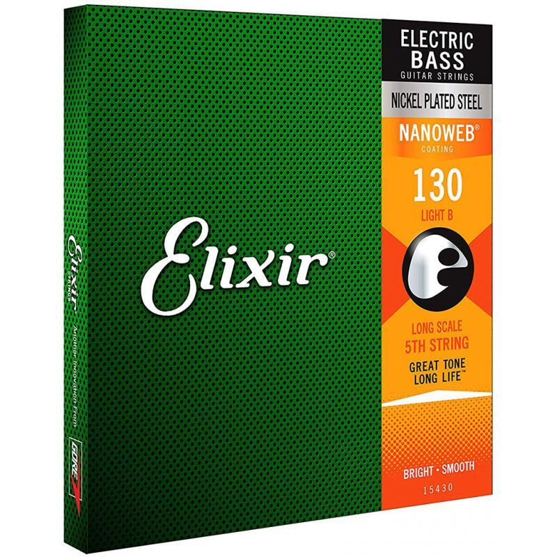 Струна Elixir 15430 Nanoweb Coated Nickel Plated Steel 130 Light B