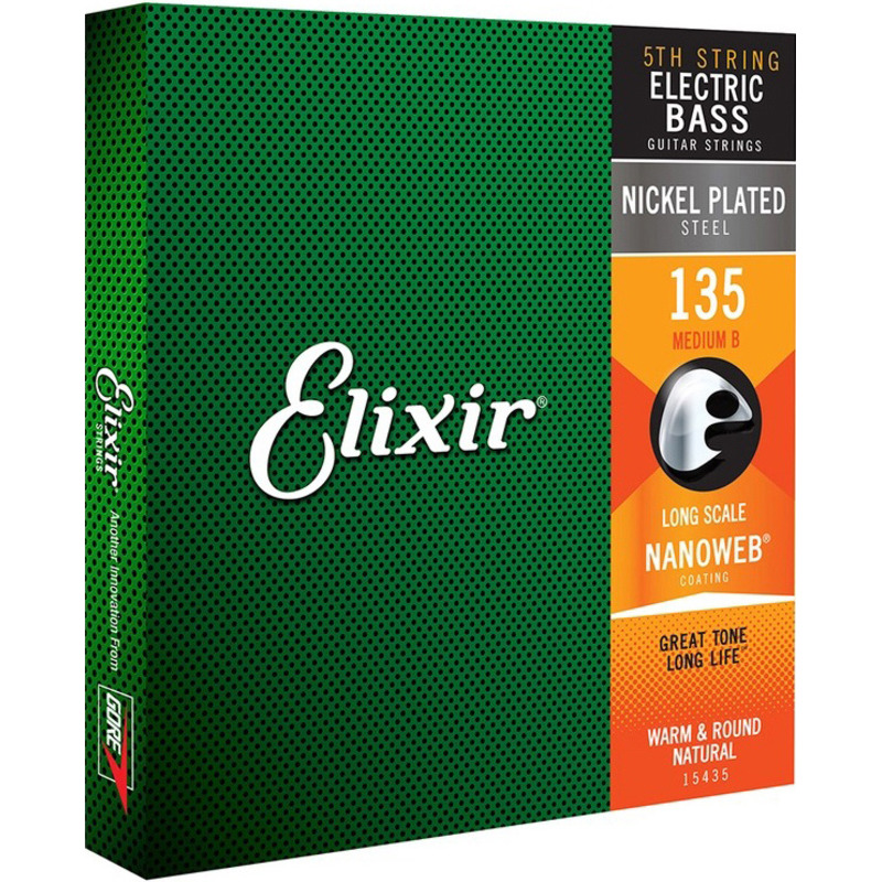 Струна Elixir 15435 Nanoweb Coated Nickel Plated Steel 5th 135 Medium B