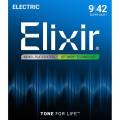 Струны для электрогитары Elixir 19002 Optiweb Nickel Plated Steel Super Light 9/42