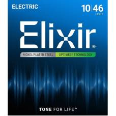 Струны для электрогитары Elixir 19052 Optiweb Nickel Plated Steel Light 10/46