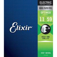 Струны для электрогитары Elixir 19106 Optiweb Nickel Plated Steel 7-String Medium 11/59