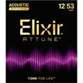 Струни для акустичної гітари Elixir 21052 Attune Phosphor Bronze Acoustic Light 12/53