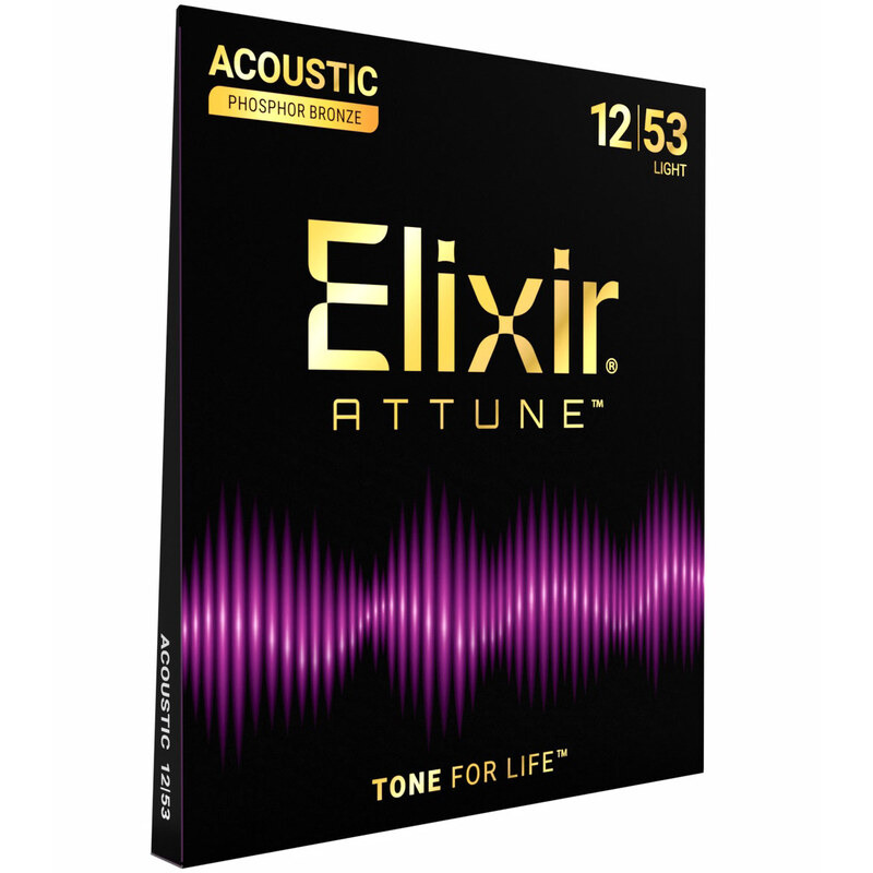 Струны для акустической гитары Elixir 21052 Attune Phosphor Bronze Acoustic Light 12/53