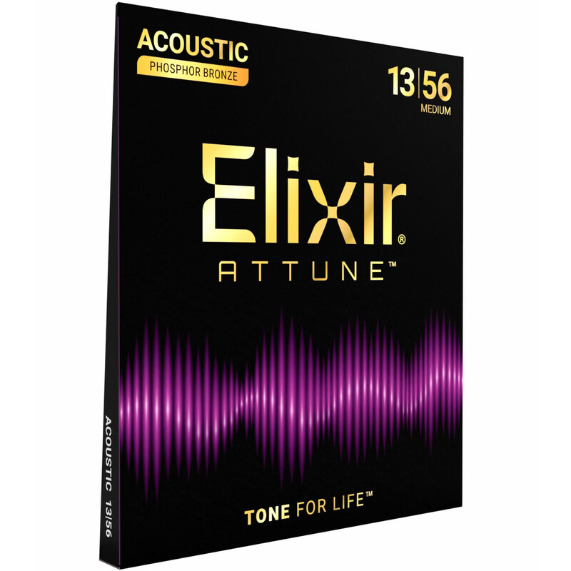 Струни для акустичної гітари Elixir 21102 Attune Phosphor Bronze Acoustic Medium 13/56