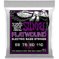 Струни для бас-гітари Ernie Ball 2811 Cobalt Slinky Flatwound 55/110