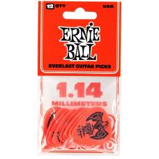Медиаторы Ernie Ball 9194 Red Everlast Guitar Player's Pack 1.14 mm (12 шт.)