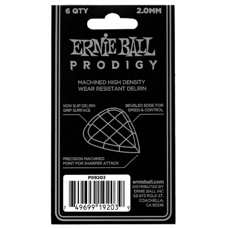 Медиаторы Ernie Ball 9203 Prodigy Mini Player's Pack 2.0 mm (6 шт.)