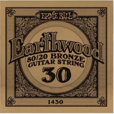 Струна Ernie Ball 1430 Earthwood 80/20 Bronze .030