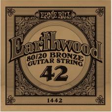 Струна Ernie Ball 1442 Earthwood 80/20 Bronze .042