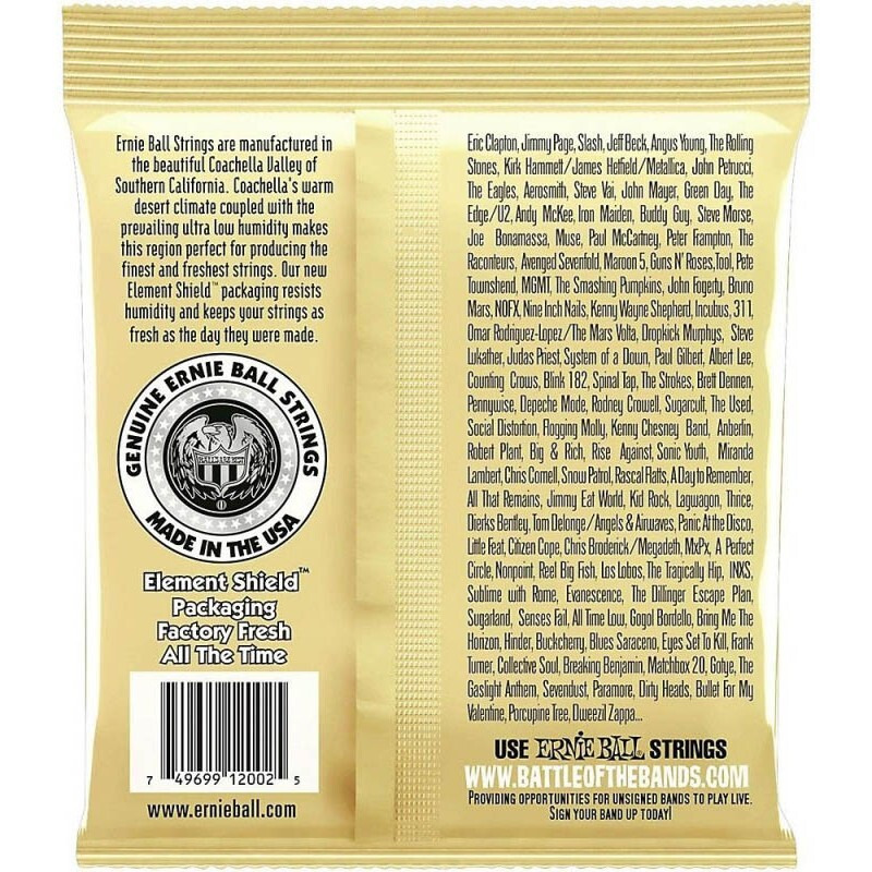 Струны для акустической гитары Ernie Ball 2002 Earthwood Medium 80/20 Bronze 13/56