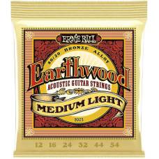 Струны для акустической гитары Ernie Ball 2003 Earthwood 80/20 Bronze Medium Light 12/54