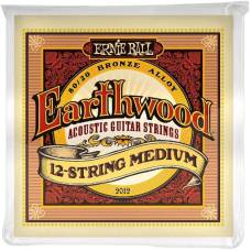 Струны для акустической гитары Ernie Ball 2012 Earthwood 80/20 Bronze 12-String Medium 11/52