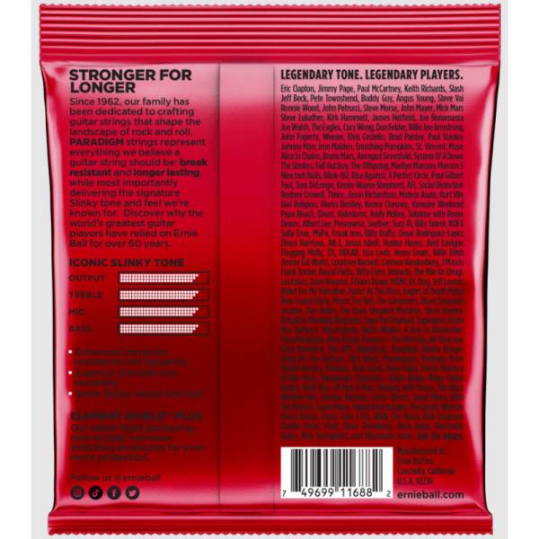 Струны для электрогитары Ernie Ball 2016 Paradigm Slinky 11/52