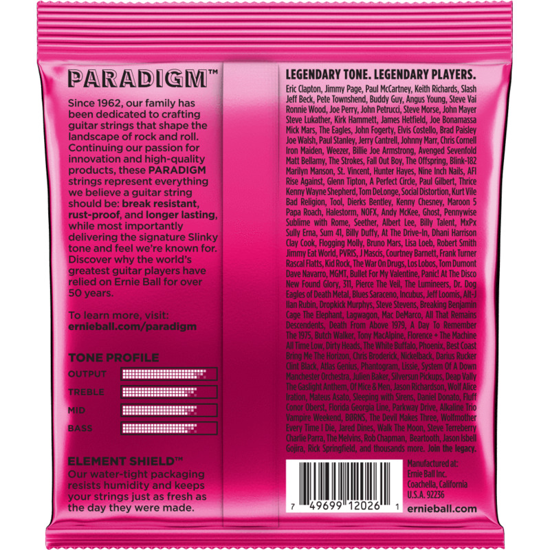 Струны для электрогитары Ernie Ball 2023 Paradigm Slinky 9/42