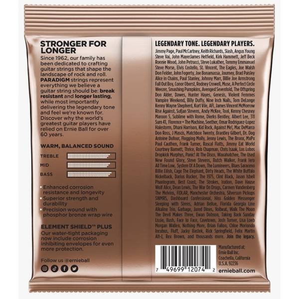 Струни для акустичної гітари Ernie Ball 2074 Paradigm Medium Phosphor Bronze 13/56