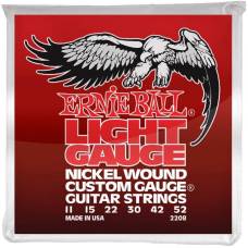 Струны для электрогитары Ernie Ball 2208 Light Nickel Wound 11/52