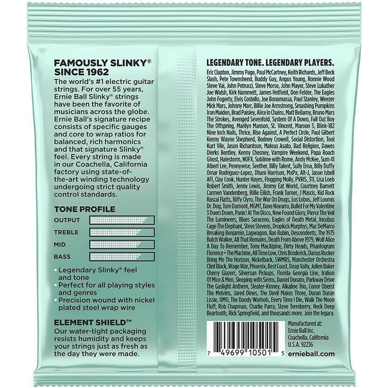 Струны для электрогитары Ernie Ball 2211 Mondo Slinky Nickel Wound 10.5/52