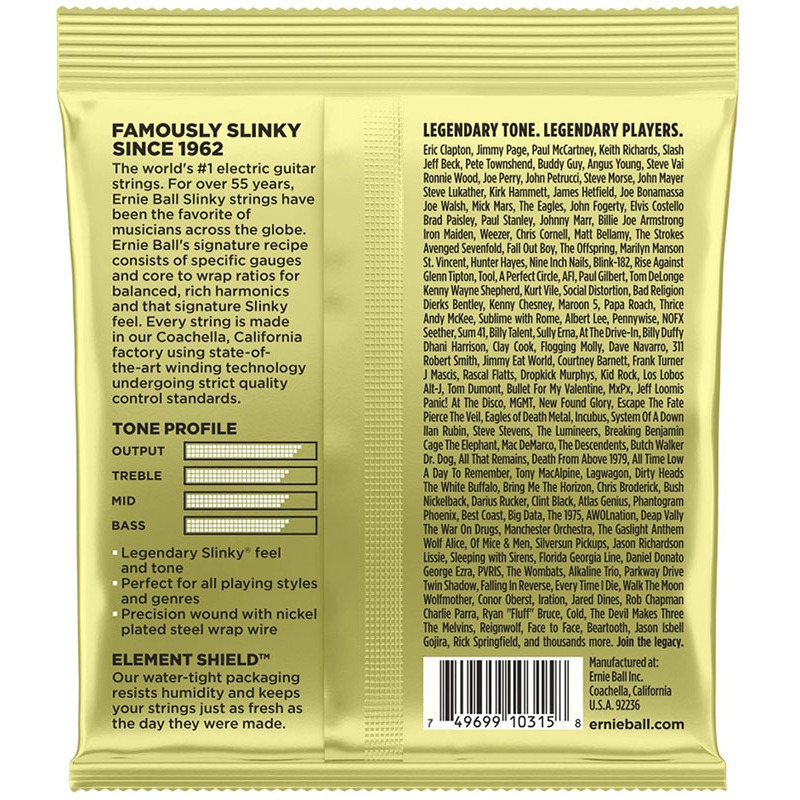 Струны для электрогитары Ernie Ball 2214 Mammoth Slinky Nickel Wound 12/62
