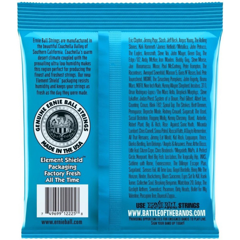 Струны для электрогитары Ernie Ball 2225 Extra Slinky Nickel Wound 8/38