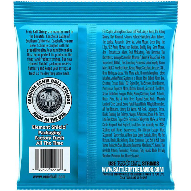 Струни для електрогітари Ernie Ball 2238 RPS-8 Reinforced Extra Slinky 8/38