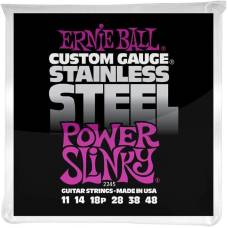 Струны для электрогитары Ernie Ball 2245 Power Slinky Stainless Steel 11/48