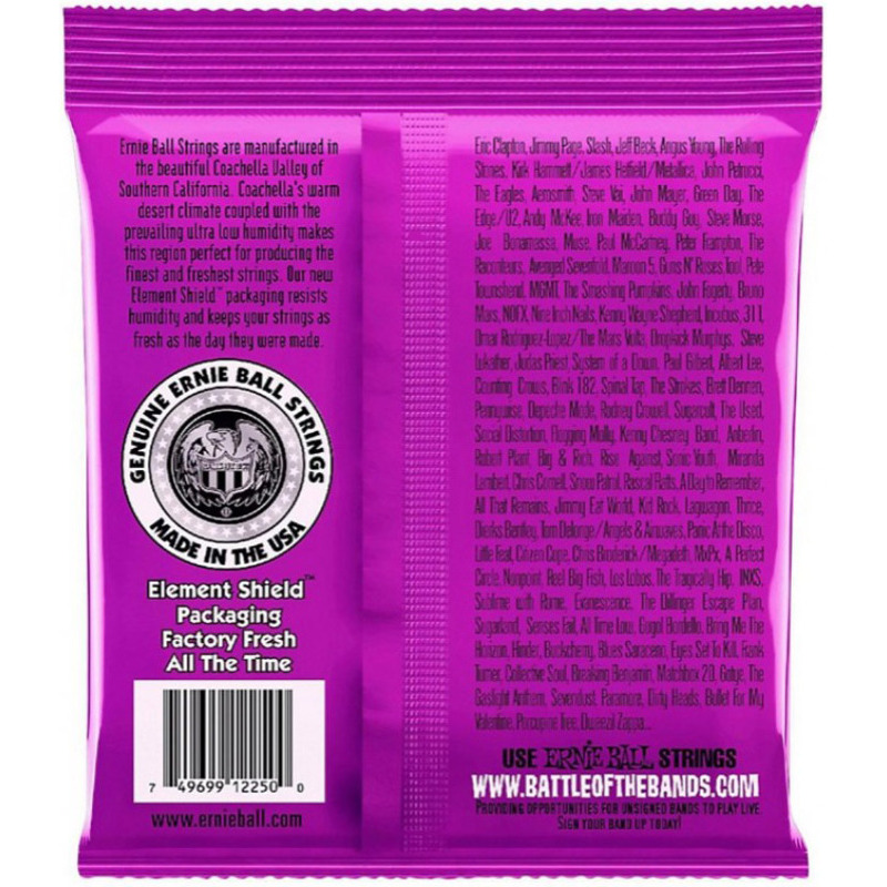 Струны для электрогитары Ernie Ball 2250 Classic Pure Nickel Power Slinky 11/48