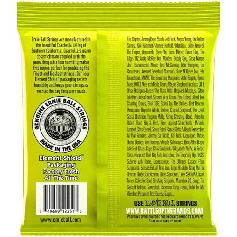 Струни для електрогітари Ernie Ball 2251 Classic Pure Nickel Regular Slinky 10/46