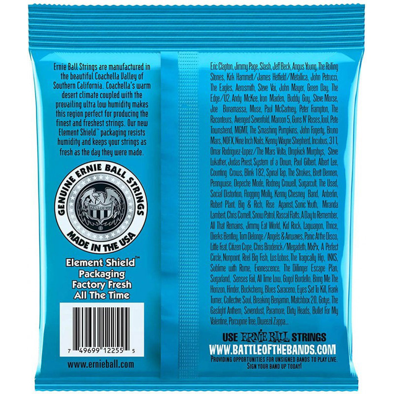 Струни для електрогітари Ernie Ball 2255 Classic Pure Nickel Extra Slinky 8/38