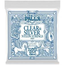 Струны для классической гитары Ernie Ball 2403 Ernesto Palla Nylon Clear & Silver