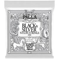 Струны для классической гитары Ernie Ball 2406 Ernesto Palla Nylon Black & Silver