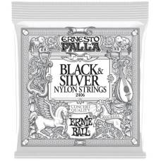 Струны для классической гитары Ernie Ball 2406 Ernesto Palla Nylon Black & Silver