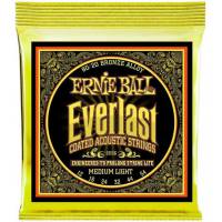 Струни для акустичної гітари Ernie Ball 2556 Everlast 80/20 Bronze Medium Light 12/54