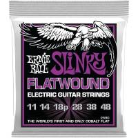 Струны для электрогитары Ernie Ball 2590 Power Slinky Flatwound 11/48
