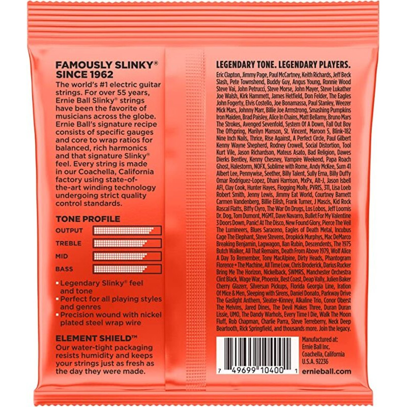 Струны для электрогитары Ernie Ball 2615 Skinny Top Heavy 7 10/62